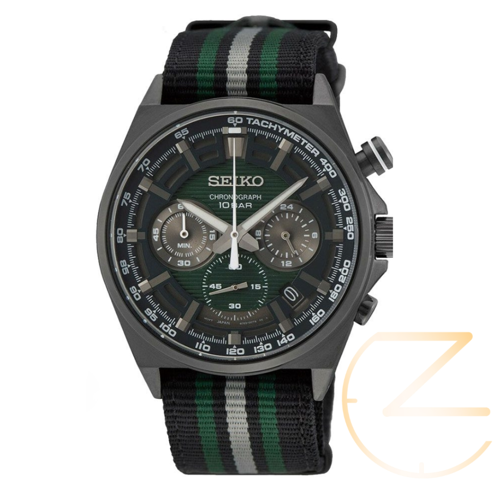 ساعت مچی سیکو برزنتی کرنوگراف سبز SEIKO CHRONOGRARH