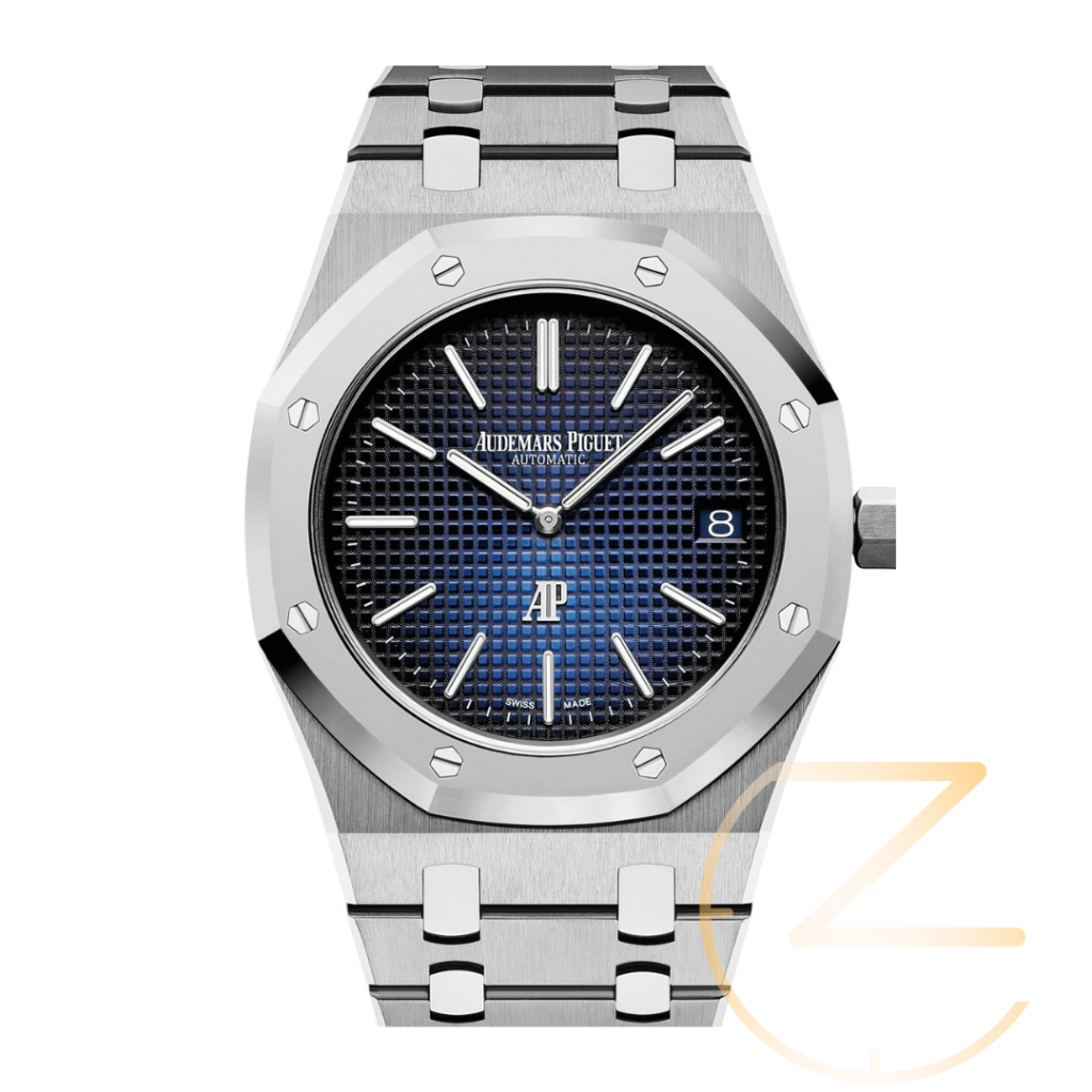 ساعت مچی اودمار پیگه استیل صفحه آبی (شطرنجی) Audemars piguet