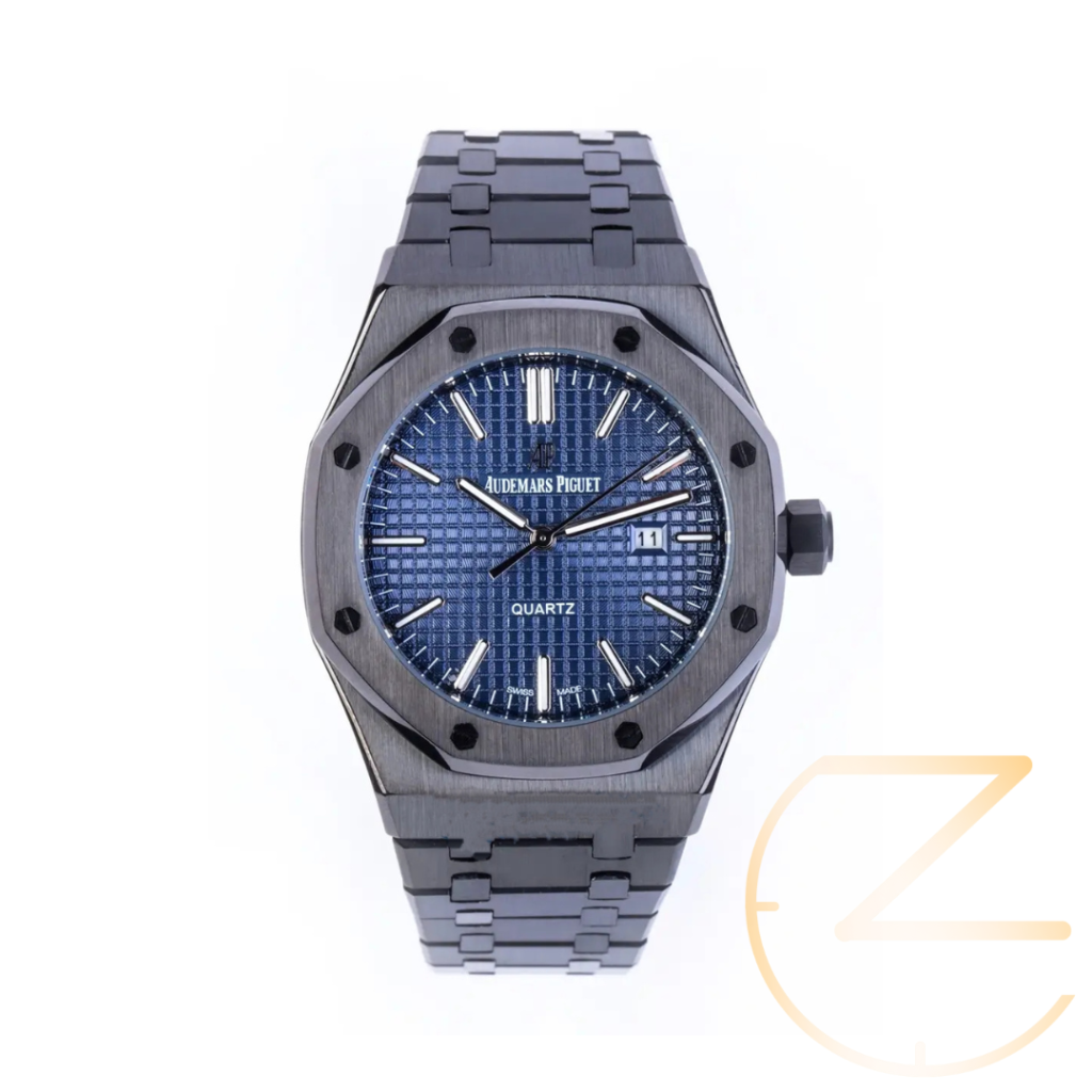 ساعت مچی اودمار پیگه مشکی صفحه آبی(شطرنجی) Audemars piguet