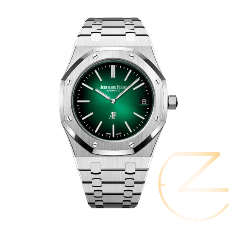 Untitled design (5) ساعت مچی اودمار پیگه استیل صفحه سبز Audemars piguet