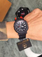 ساعت مچی جی شاک پروترک G-Shock صفحه مشکی بند برزنتی