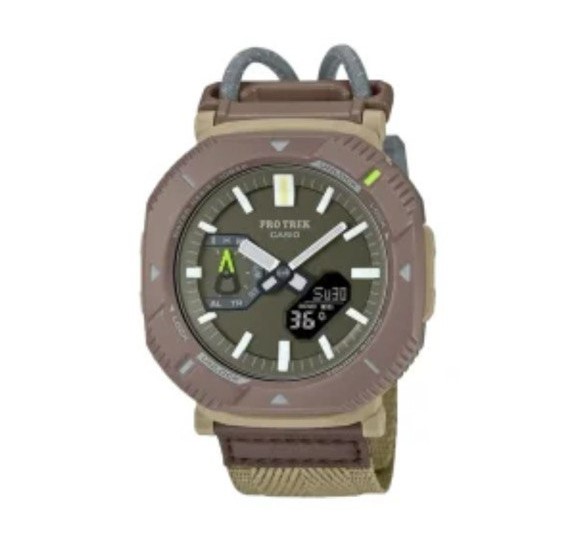 ساعت مچی جی شاک پروترک G-Shock صفحه سبز بند برزنتی