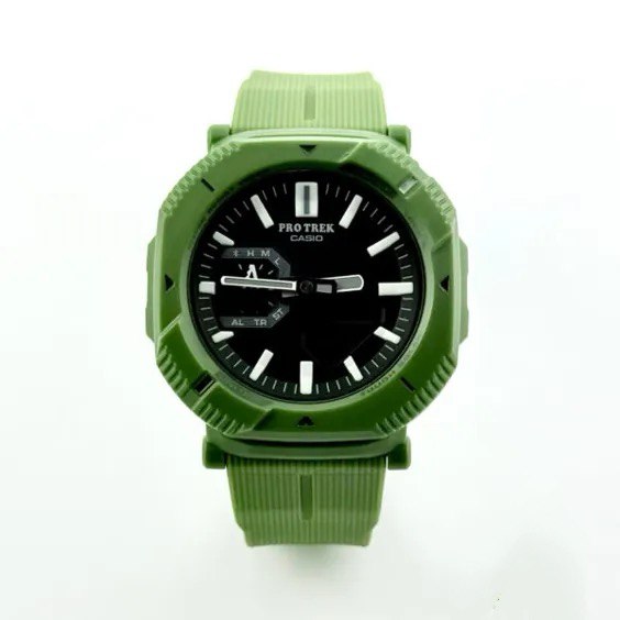 ساعت مچی جی شاک پروترک G-Shock سبز صفحه مشکی بند رابر